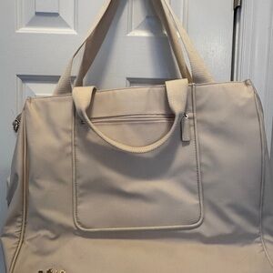 BEIS Cream east to west tote